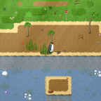 Pengu Village - Wiese im Frühling